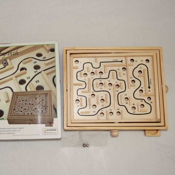 NIB Wooden Labyrinth Game - Picture 9 of 12